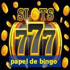 papel de bingo